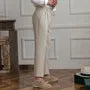 High Waist Plain Straight Leg Dress Pants