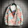 Long-Sleeve Tie-Dye Denim Jacket