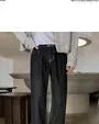 Collared Pocketed Button-Up Denim Jacket / High Waist Straight Leg Jeans
