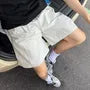 Drawstring Waist Plain Shorts