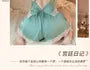 Plain Lace Trim Camisole / Pajama Shorts / Pajama Robe / Set