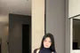 Set: Sleeveless Mock Neck Plain Mini Sheath Dress + V-Neck Button-Up Crop Cardigan