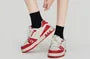 Set of 4 Pairs: Plain Ribbed Socks (Various Designs)