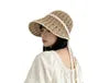 Contrast Trim Perforated Sun Hat