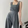 Sleeveless Top / Wide Leg Pants