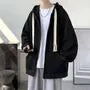 Plain Zip Oversized Hoodie / Socks