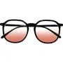 Round Blush Cheek Color Lens Glasses
