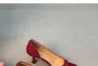 Kitten Heel Square Toe D'Orsay Sandals
