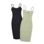 Spaghetti Strap Keyhole Panel Lace Midi Sheath Dress