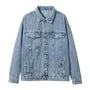 Pocket Detail Denim Single-Breasted Jacket