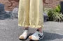 Drawstring Waist Plain Ruffle Cropped Baggy Pants