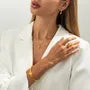 Set: Teardrop Drop Hook Earring + Necklace + Ring + Bangle