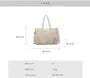 Plain Nylon Crossbody Tote Bag