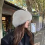 Plain Fluffy Trim Brimless Cap