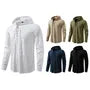 Lace-Up Plain Hoodie