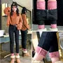 High Waist Fleece Lined Slim Fit Jeans