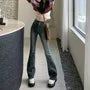 High Waist Skinny-Fit Bootcut Jeans