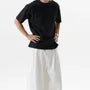 Short Sleeve Crew Neck Plain Mock Two Piece T-Shirt