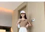 High Rise Plain Frog Button Wide Leg Dress Pants
