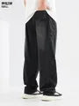 High Waist Washed Loose Fit Jeans
