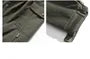 Drawstring Waist Plain Harem Cargo Pants