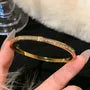 Rhinestone / Metallic Bangle