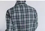Long-Sleeve Collared Plaid Button Up Shirt