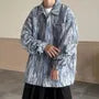Tie-Dyed Denim Shirt Jacket