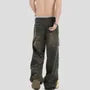 Low Waist Washed Distressed Baggy Jeans