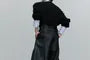 Mid Rise Plain Belted Wide Leg Dress Pants