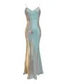 Spaghetti Strap Plain Maxi A-Line Dress