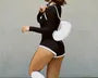 Long-Sleeve Square Neck Two Tone Romper