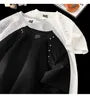 Short-Sleeve Crew Neck Plain Studded T-Shirt
