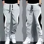 Drawstring Waist Color Block Sweatpants