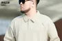 Plus Size Plain Polo Sweatshirt