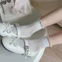 Frill Trim Ankle Socks Set