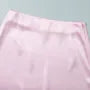 High Waist Lace Trim Satin Mini Skirt