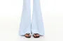 Low Rise Plain Skirt Overlay Flared Pants