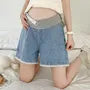 Maternity Mid Waist Denim Shorts