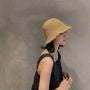 Foldable Straw Bucket Hat