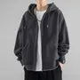 Plain Zip-Up Hoodie