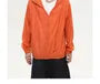 Plain Hood Zip Windbreaker