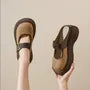 Buckled Platform Mules