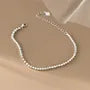 925 Sterling Silver Beaded Bracelet