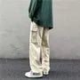 Low Rise Plain Straight Leg Cargo Pants