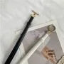 Faux Leather Slim Belt