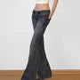 Low Rise Washed Slim-Fit Boot-Cut Jeans