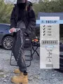 Mid Rise Plain Straight Leg Cargo Pants