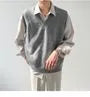 V-Neck Plain Knit Sweater Vest