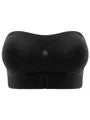 Strapless Front Closure Wireless Bra with 3 pairs removable bra pads